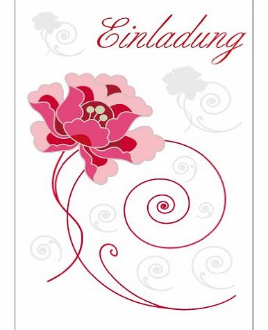 11164605 Greeting Cards Invitation General Flowers [German Language]